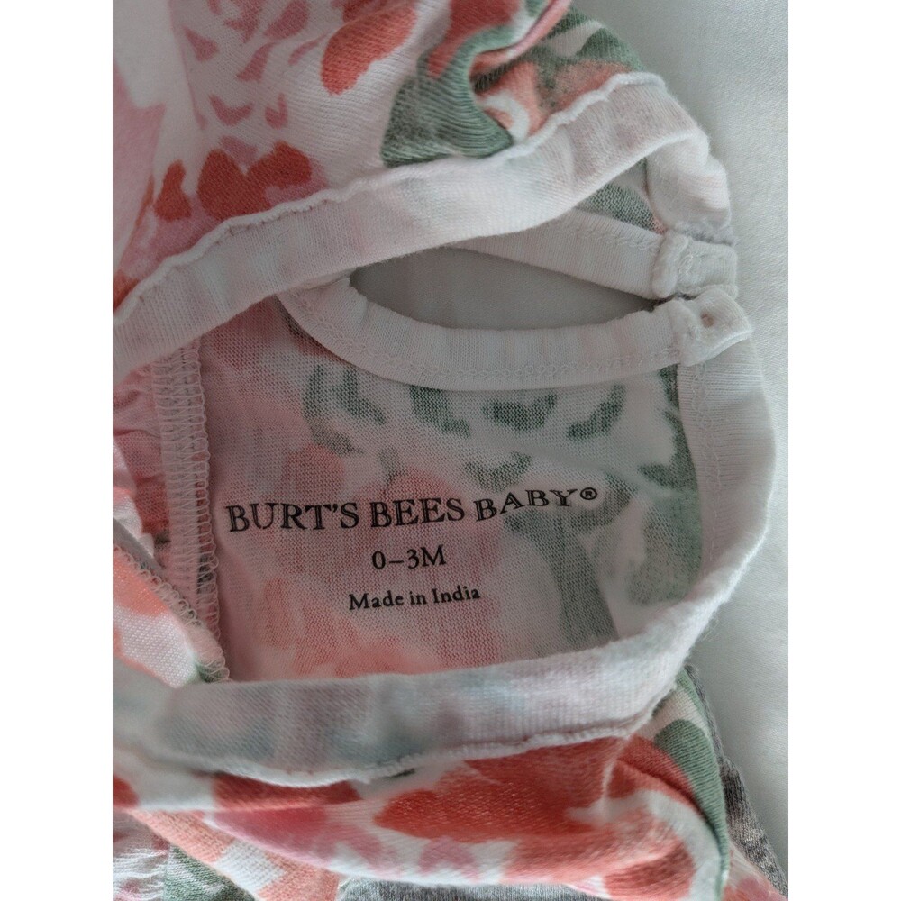 Burts Bees Rompers, 0-3M - Picture 2 of 2